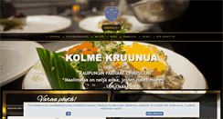 Desktop Screenshot of kolmekruunua.fi