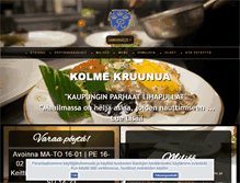 Tablet Screenshot of kolmekruunua.fi